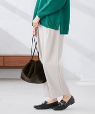 K3LKA26059 a.v.v Elmi(アー・ヴェ・ヴェ) 【低身長サイズ】タックテーパードパンツ ブラック