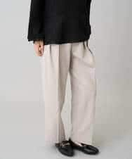 K3LKA26059 a.v.v Elmi(アー・ヴェ・ヴェ) 【低身長サイズ】タックテーパードパンツ ブラック