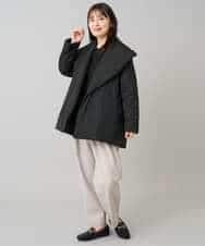 K3LKA26059 a.v.v Elmi(アー・ヴェ・ヴェ) 【低身長サイズ】タックテーパードパンツ ブラック