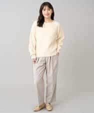 K3LKA26059 a.v.v Elmi(アー・ヴェ・ヴェ) 【低身長サイズ】タックテーパードパンツ ブラック