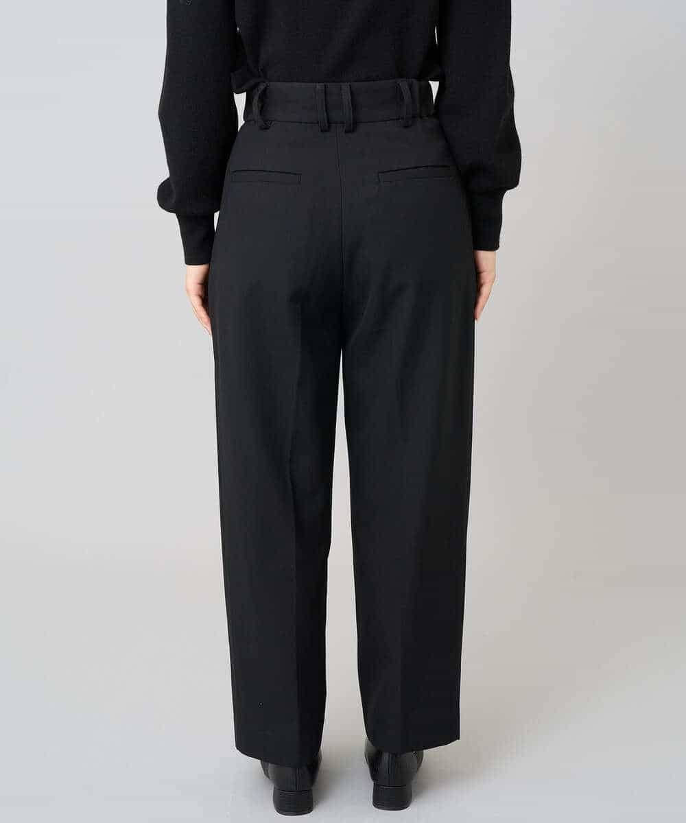 K3LKA26059 a.v.v Elmi(アー・ヴェ・ヴェ) 【低身長サイズ】タックテーパードパンツ ブラック