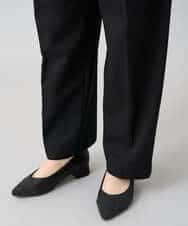 K3LKA26059 a.v.v Elmi(アー・ヴェ・ヴェ) 【低身長サイズ】タックテーパードパンツ ブラック