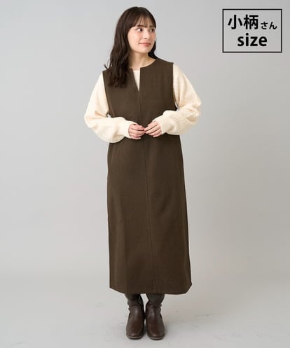 K3PBD02069 a.v.v Elmi 【低身長サイズ】千鳥ジャカードジャンスカ