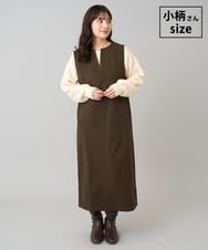 K3PBD02069 a.v.v Elmi(アー・ヴェ・ヴェ) 【低身長サイズ】千鳥ジャカードジャンスカ ブラウン