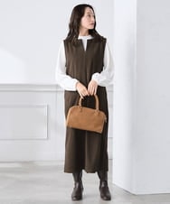 K3PBD02069 a.v.v Elmi(アー・ヴェ・ヴェ) 【低身長サイズ】千鳥ジャカードジャンスカ ブラック