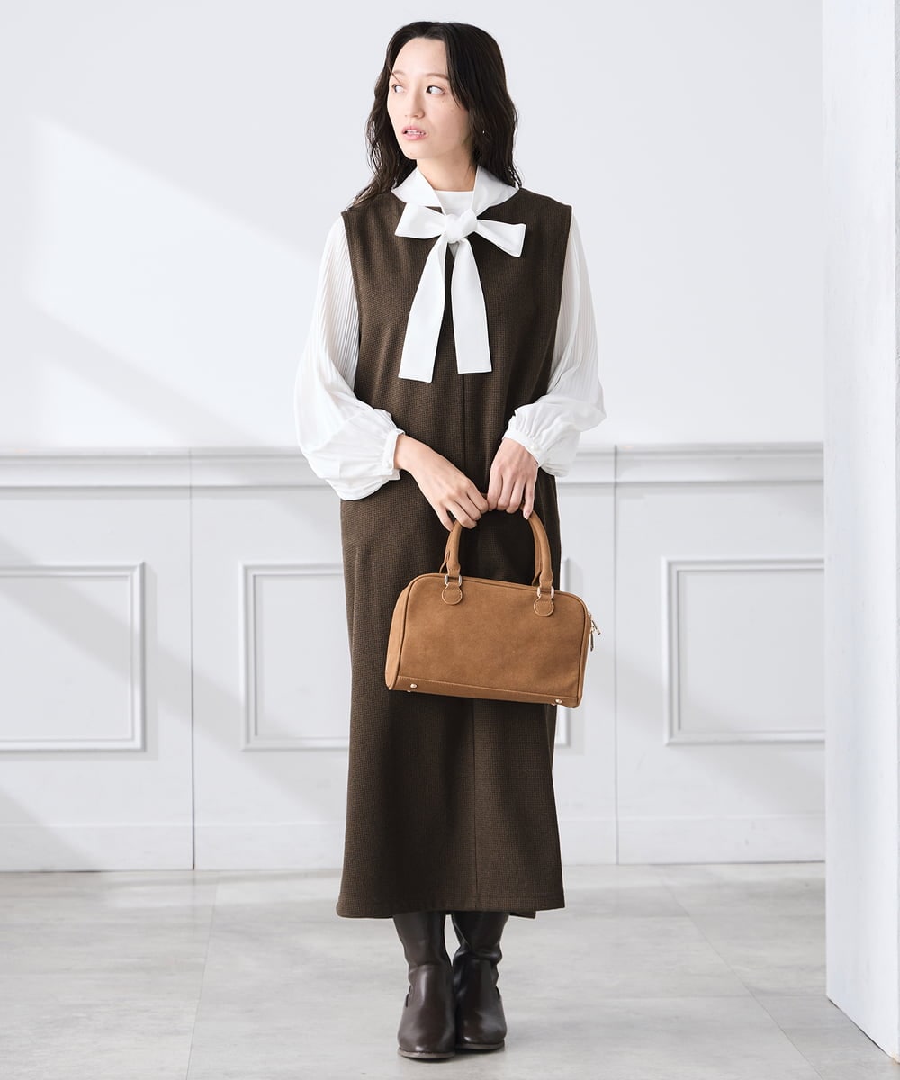 低身長サイズ】千鳥ジャカードジャンスカ(ワンピース) | a.v.v Elmi