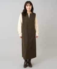 K3PBD02069 a.v.v Elmi(アー・ヴェ・ヴェ) 【低身長サイズ】千鳥ジャカードジャンスカ ブラック