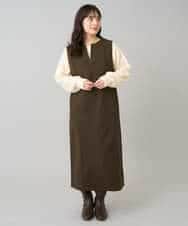 K3PBD02069 a.v.v Elmi(アー・ヴェ・ヴェ) 【低身長サイズ】千鳥ジャカードジャンスカ ブラック