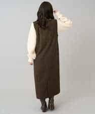 K3PBD02069 a.v.v Elmi(アー・ヴェ・ヴェ) 【低身長サイズ】千鳥ジャカードジャンスカ ブラック