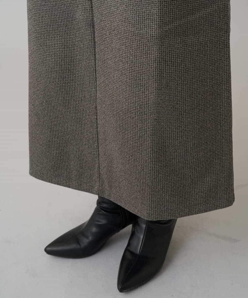 K3PBD02069 a.v.v Elmi(アー・ヴェ・ヴェ) 【低身長サイズ】千鳥ジャカードジャンスカ ブラック