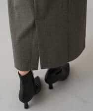 K3PBD02069 a.v.v Elmi(アー・ヴェ・ヴェ) 【低身長サイズ】千鳥ジャカードジャンスカ ブラック