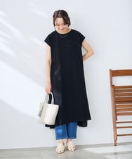 K3PHD05059 a.v.v Elmi(アー・ヴェ・ヴェ) 【低身長サイズ】バックティアードワンピース ブラウン