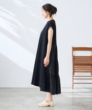 K3PHD05059 a.v.v Elmi(アー・ヴェ・ヴェ) 【低身長サイズ】バックティアードワンピース ブラウン