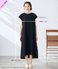 K3PHD05059 a.v.v Elmi(アー・ヴェ・ヴェ) 【低身長サイズ】バックティアードワンピース ブラウン