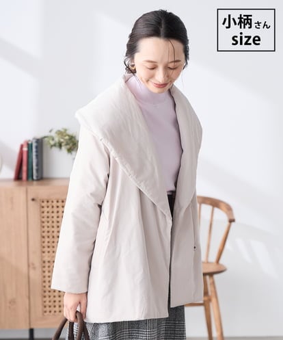 K3UKA15139 a.v.v Elmi 【低身長サイズ】ショールカラー中綿コート