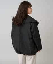 K3UKA15139 a.v.v Elmi(アー・ヴェ・ヴェ) 【低身長サイズ】ショールカラー中綿コート ブラック