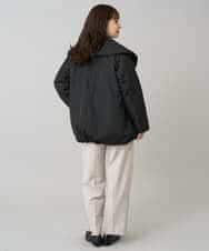 K3UKA15139 a.v.v Elmi(アー・ヴェ・ヴェ) 【低身長サイズ】ショールカラー中綿コート ブラック