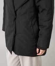 K3UKA15139 a.v.v Elmi(アー・ヴェ・ヴェ) 【低身長サイズ】ショールカラー中綿コート ブラック