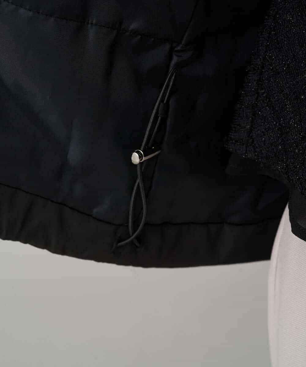 K3UKA15139 a.v.v Elmi(アー・ヴェ・ヴェ) 【低身長サイズ】ショールカラー中綿コート ブラック