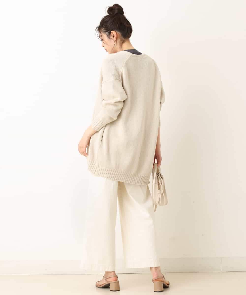 K4CFM01089 a.v.v Charme 【a.v.v Charme】ミドル丈リリヤーントッパーカーディガン ベージュ