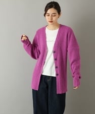 K4CKP12099 a.v.v Charme 【a.v.v Charme】ウエストコンシャスVネックカーディガン ベージュ