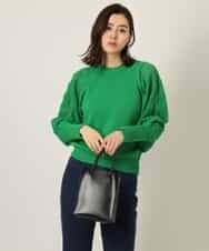 K4FFP01089 a.v.v Charme 【a.v.v Charme】スカシマトンスリーブニット ホワイト