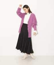 K4HKP04099 a.v.v Charme 【a.v.v Charme】ウーリッシュサーキュラースカート ブラック