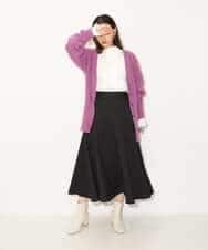 K4HKP04099 a.v.v Charme 【a.v.v Charme】ウーリッシュサーキュラースカート ブラック