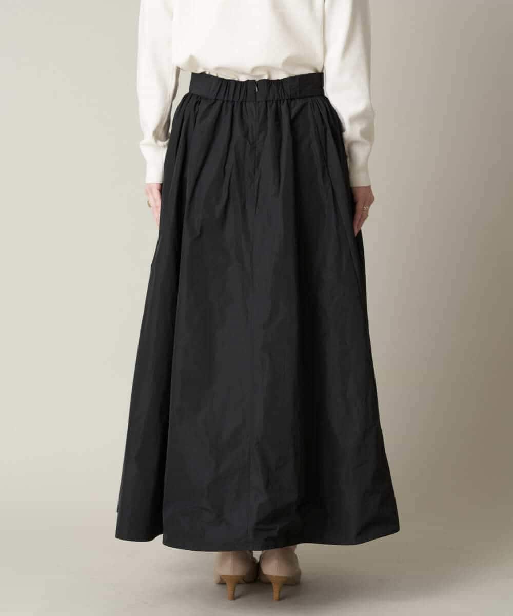 洒落感ドレススカート】メモリータフタボリュームフレアスカート  
