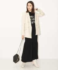 K4JJP02149 a.v.v Charme 【a.v.v Charme】2WAYストレッチダブルブレストジャケット ベージュ