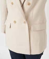 K4JJP02149 a.v.v Charme 【a.v.v Charme】2WAYストレッチダブルブレストジャケット ベージュ