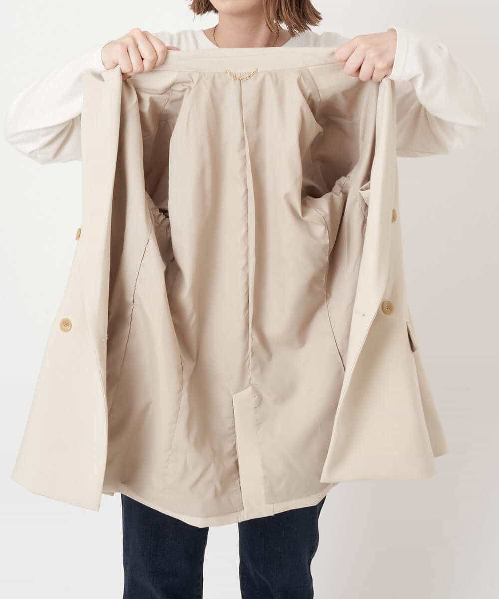 K4JJP02149 a.v.v Charme 【a.v.v Charme】2WAYストレッチダブルブレストジャケット ベージュ