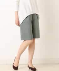 K4LFM56089 a.v.v Charme 【a.v.v Charme/セットアップ対応】リネン混バミューダパンツ グリーン