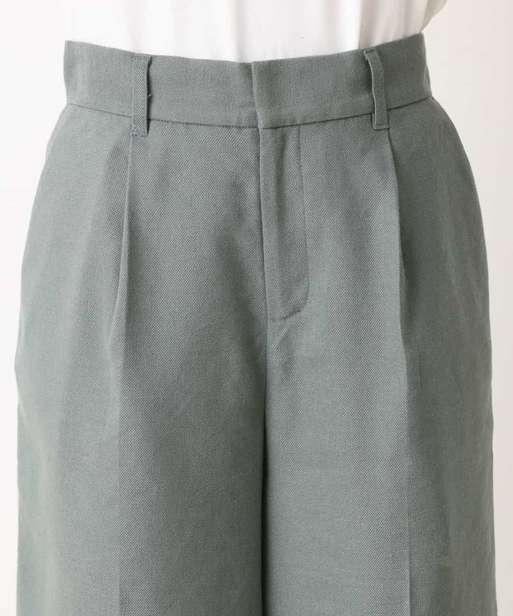 K4LFM56089 a.v.v Charme 【a.v.v Charme/セットアップ対応】リネン混バミューダパンツ グリーン