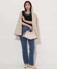 K4LFP01099 a.v.v Charme 【a.v.v Charme】カットオフデニム ブルー