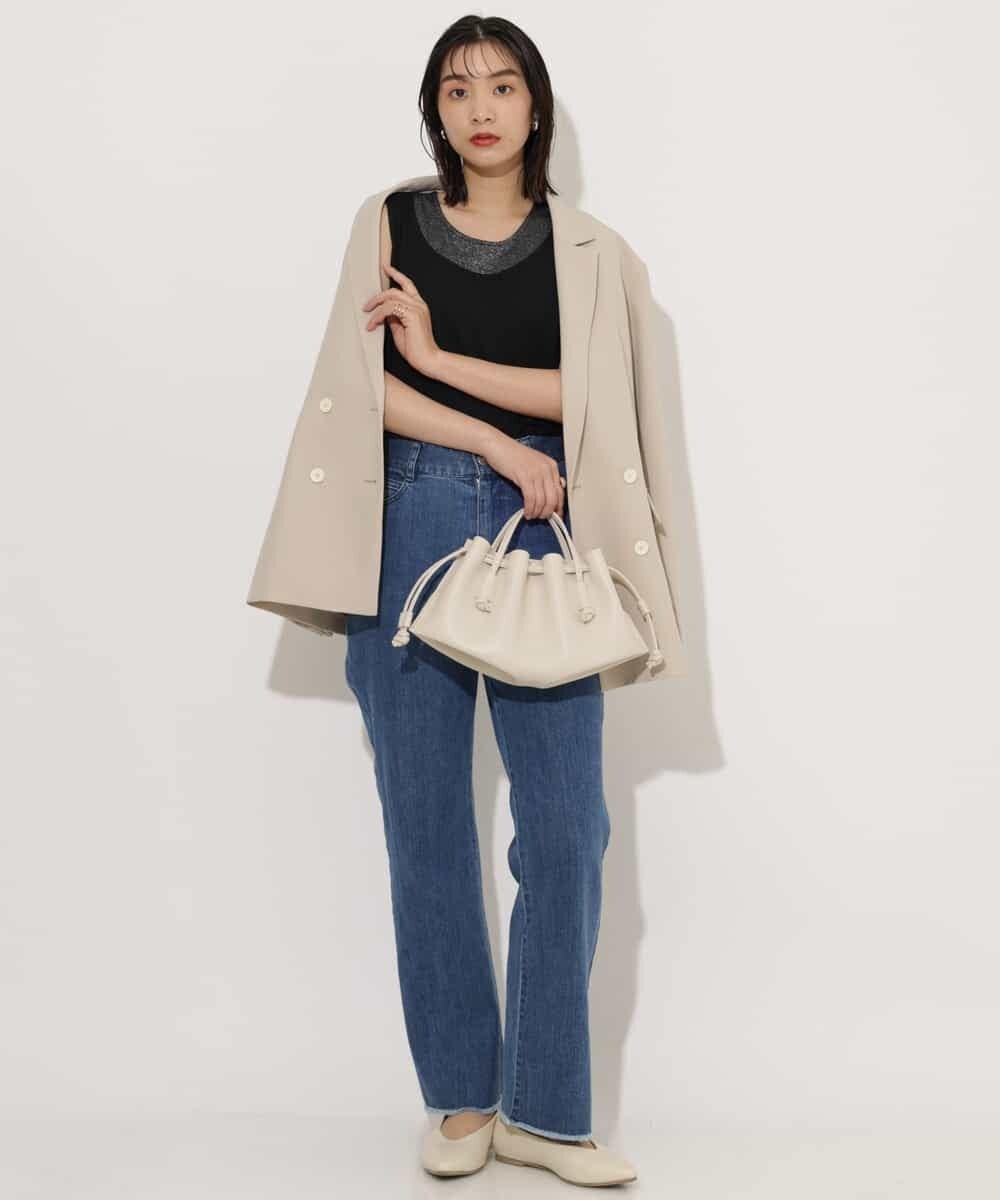 K4LFP01099 a.v.v Charme 【a.v.v Charme】カットオフデニム ブルー