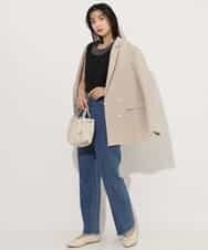 K4LFP01099 a.v.v Charme 【a.v.v Charme】カットオフデニム ブルー