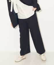 K4LJP02099 a.v.v Charme 【a.v.v Charme】2WAYストレッチストレートワイドパンツ ネイビー