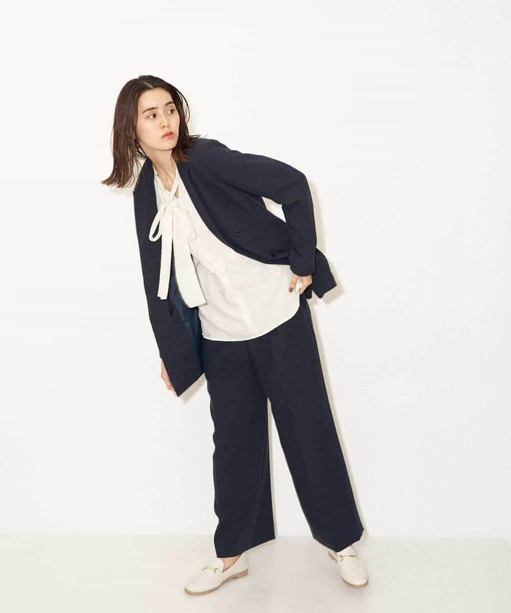 K4LJP02099 a.v.v Charme 【a.v.v Charme】2WAYストレッチストレートワイドパンツ ベージュ