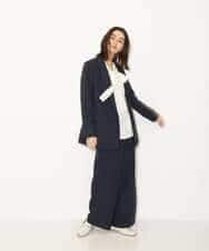 K4LJP02099 a.v.v Charme 【a.v.v Charme】2WAYストレッチストレートワイドパンツ ベージュ