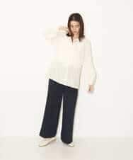 K4LJP02099 a.v.v Charme 【a.v.v Charme】2WAYストレッチストレートワイドパンツ ベージュ