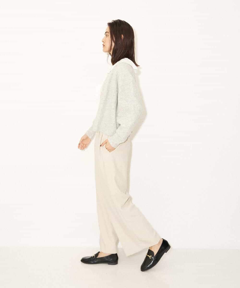 K4LJP02099 a.v.v Charme 【a.v.v Charme】2WAYストレッチストレートワイドパンツ ベージュ