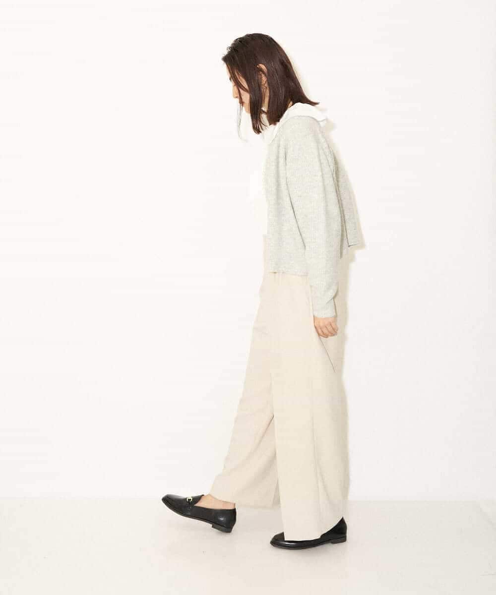 K4LJP02099 a.v.v Charme 【a.v.v Charme】2WAYストレッチストレートワイドパンツ ベージュ