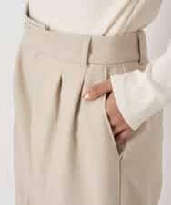 K4LJP02099 a.v.v Charme 【a.v.v Charme】2WAYストレッチストレートワイドパンツ ベージュ