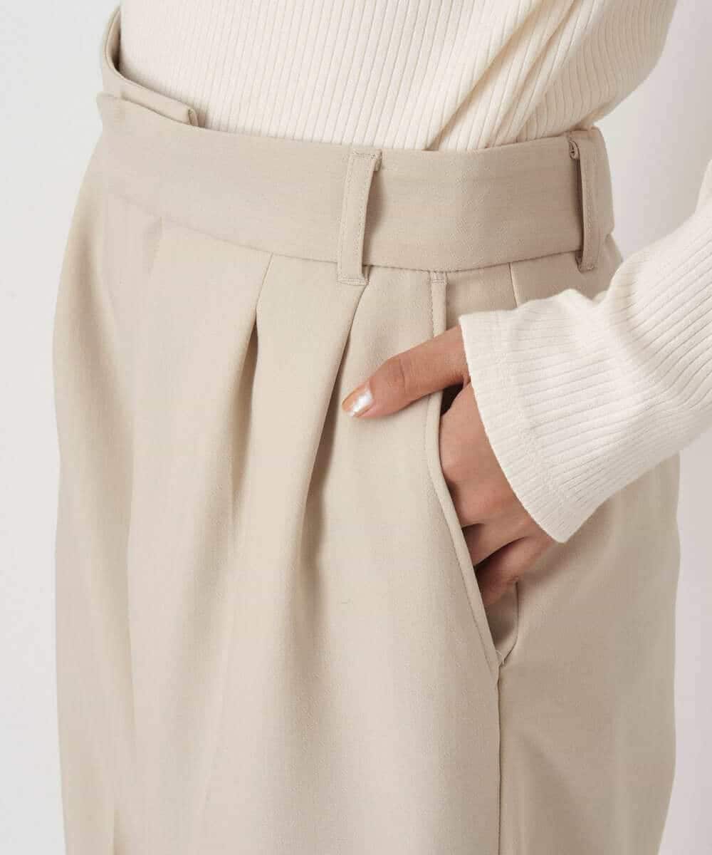 K4LJP02099 a.v.v Charme 【a.v.v Charme】2WAYストレッチストレートワイドパンツ ベージュ