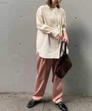 K4LKM04089 a.v.v Charme 【a.v.v Charme】2タックワイドパンツ キャメル