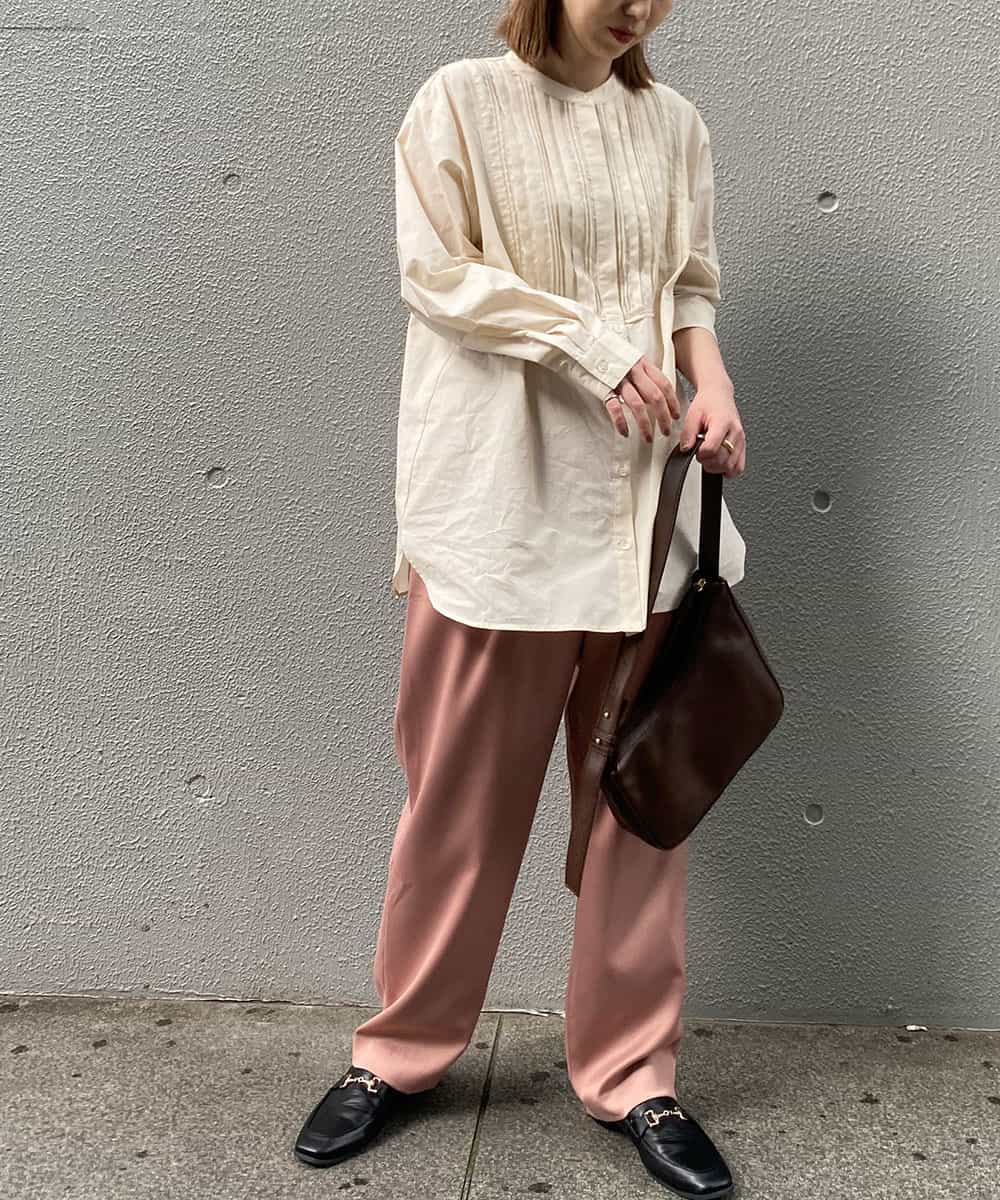 K4LKM04089 a.v.v Charme 【a.v.v Charme】2タックワイドパンツ キャメル