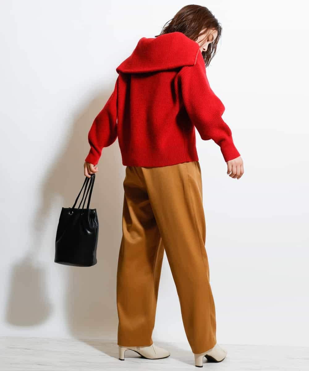 K4LKM04089 a.v.v Charme 【a.v.v Charme】2タックワイドパンツ キャメル