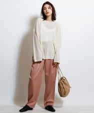 K4LKM04089 a.v.v Charme 【a.v.v Charme】2タックワイドパンツ キャメル
