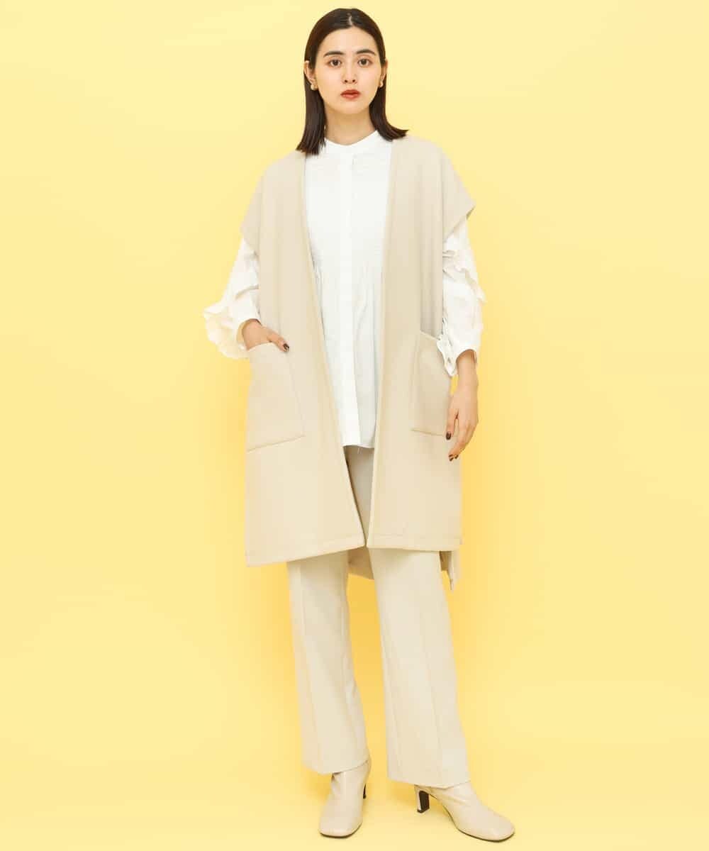K4LKP03099 a.v.v Charme 【a.v.v Charme】バックベンツストレートパンツ ブラック